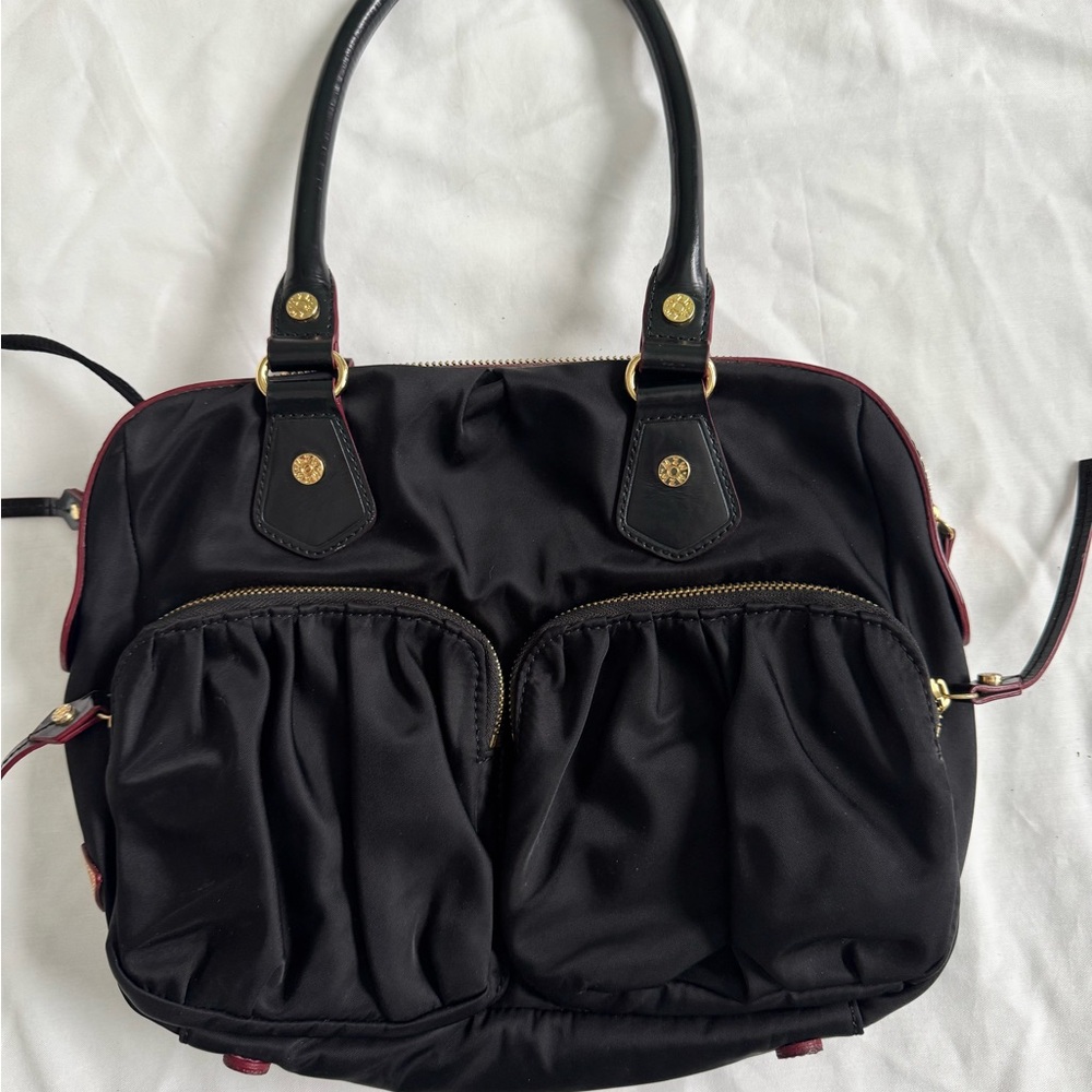 MZ Wallace Black Shoulder Bag with Gold Accents - Picture 3 of 6